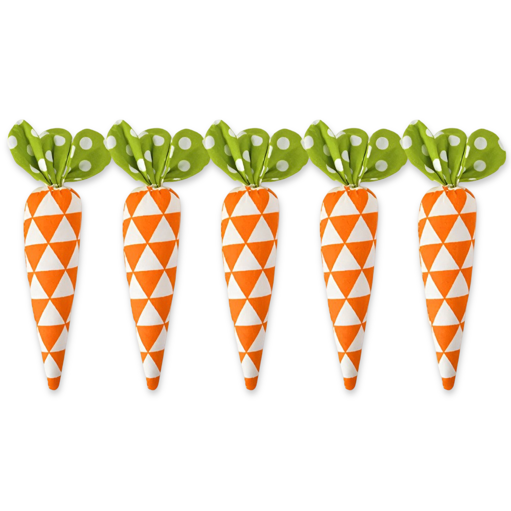 Easter Decoration Set of Soft Carrot Toys for Interactive Play 9