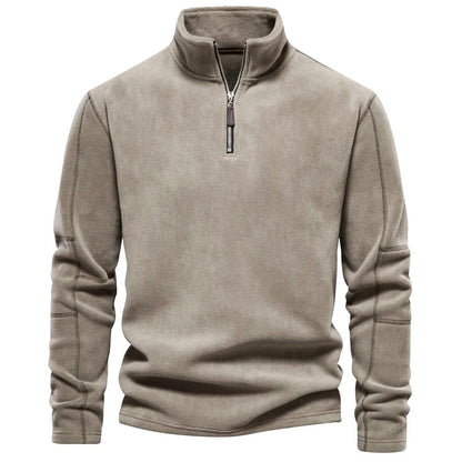 Men's Elegant Fleece High Collar Half zip Jumper | Ideal for Winter