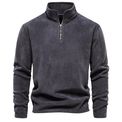 Men's Elegant Fleece High Collar Half zip Jumper | Ideal for Winter