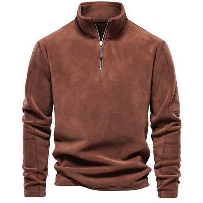 Men's Elegant Fleece High Collar Half zip Jumper | Ideal for Winter