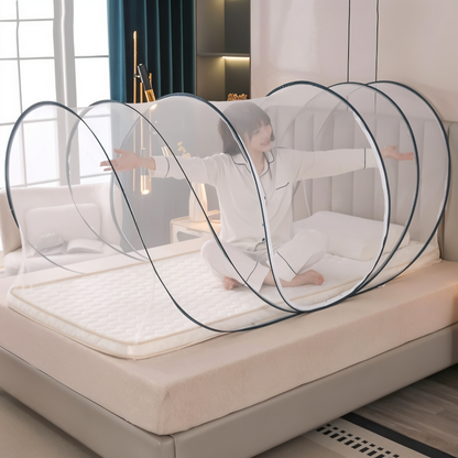 Foldable Circular Mosquito Net for Bed with Adjustable Fit 5
