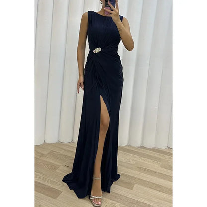 Women's Elegant High-Quality Maxi Dress with Flowing Silhouette