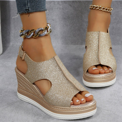 Georgia - Wedge Sandals - Casual - Classic Revival - For Everyday Wear