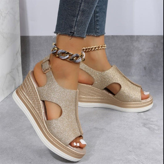 Georgia - Wedge Sandals - Casual - Classic Revival - For Everyday Wear