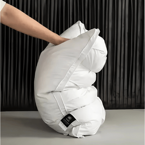 Goose Down Pillow – Ergonomic Neck Support with Breathability 1