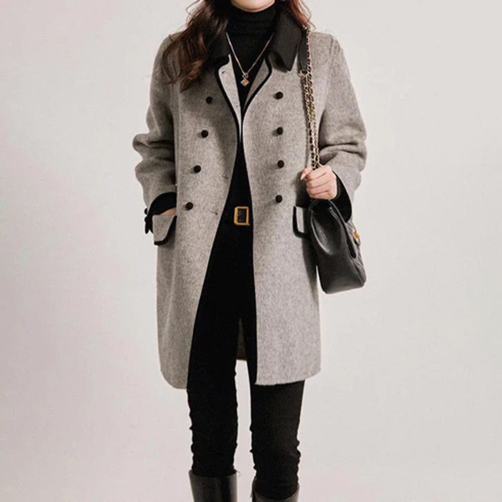 Lena - Long Coat - Elegant - Timeless Style - Ideal for Autumn