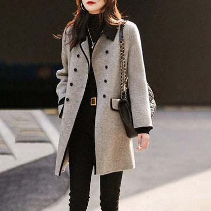 Lena - Long Coat - Elegant - Timeless Style - Ideal for Autumn