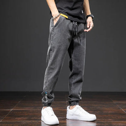 Men's Relaxed Black Wide Cargo Joggers | Perfect for Casual Days