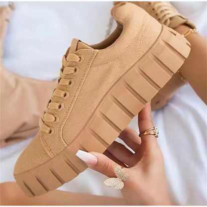 Women's Trendy Lace-Up Platform Trainers | Perfect for Everyday Wear