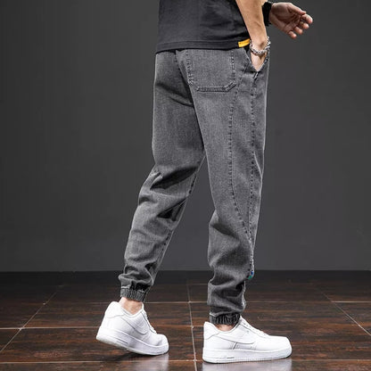 Men's Relaxed Black Wide Cargo Joggers | Perfect for Casual Days