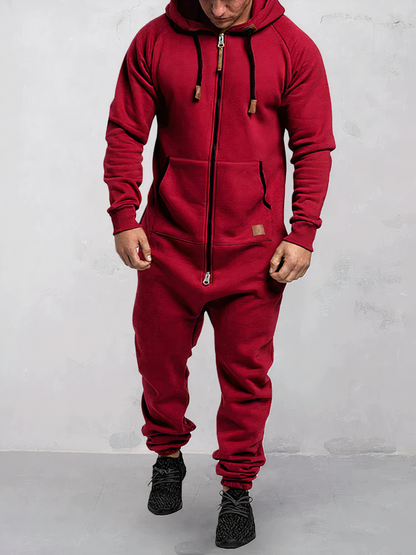 Patrick - Men's Hooded Jumpsuit - Sporty - Modern Style - Perfect for Outdoor Activities