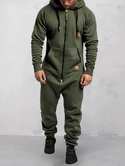 Patrick - Men's Hooded Jumpsuit - Sporty - Modern Style - Perfect for Outdoor Activities