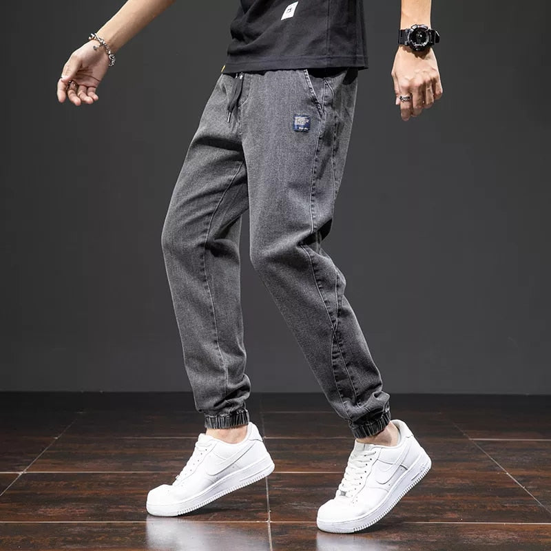 Men's Relaxed Black Wide Cargo Joggers | Perfect for Casual Days