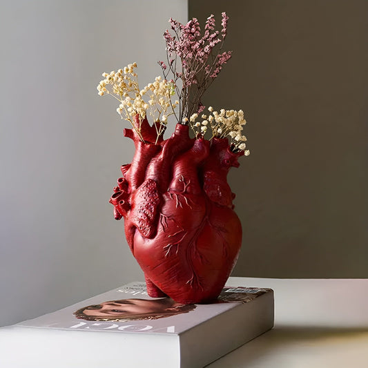 Heart-Shaped Decorative Vase for Flower Arrangements 0