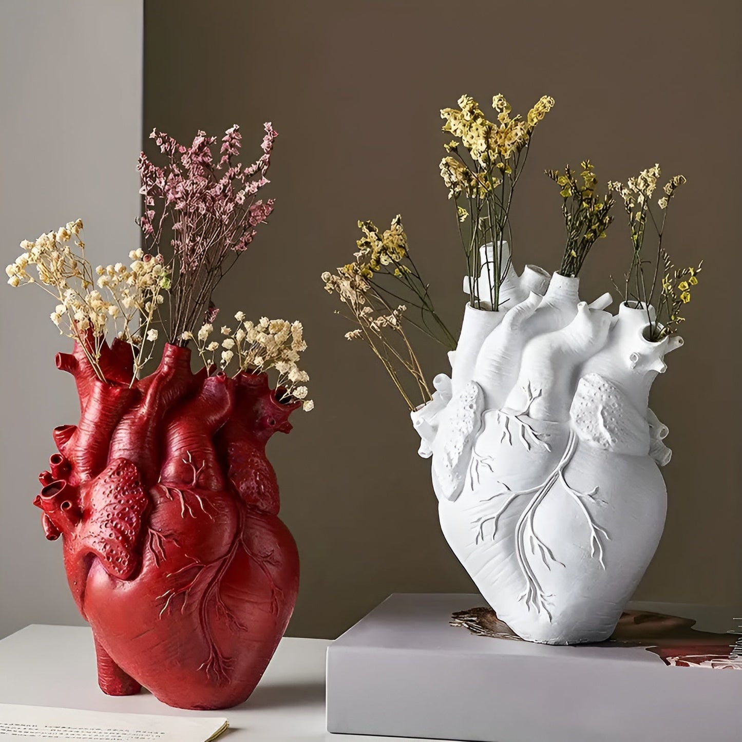 Heart-Shaped Decorative Vase for Flower Arrangements 1