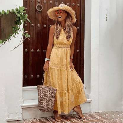 Hera - Elegant Boho Maxi Dress - For Women | Luxury Look