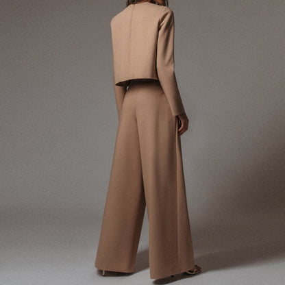 Women's Elegant Flowing Two Piece Set with Palazzo Pants