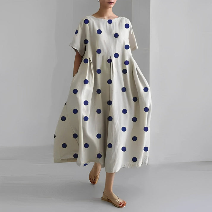 White Blue Dots, Dark Blue