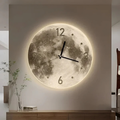 Large Wall Clock – Moon Motif Decorative Timepiece 2