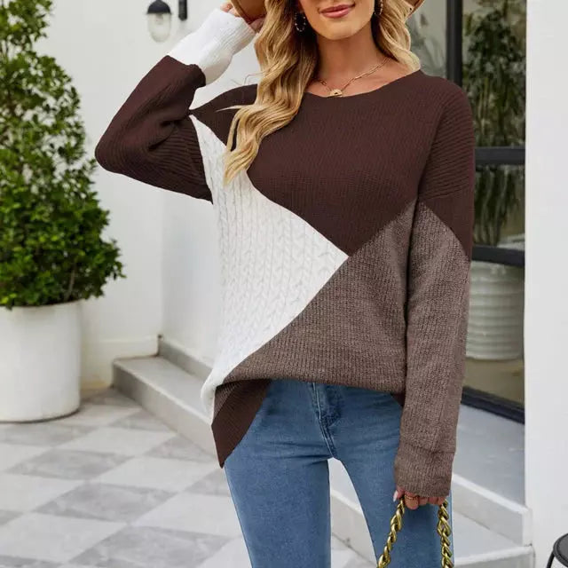 Carla - Knitted Sweater - Chic - Modern Style - Ideal for Winter