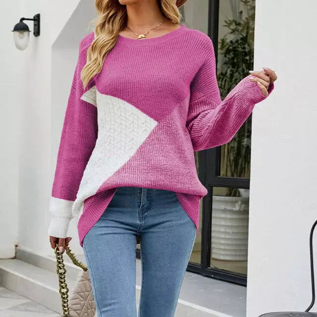 Carla - Knitted Sweater - Chic - Modern Style - Ideal for Winter