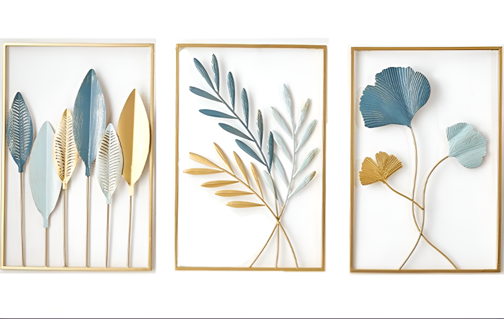 Leaf-Inspired Metal Wall Art for Home Decor 2