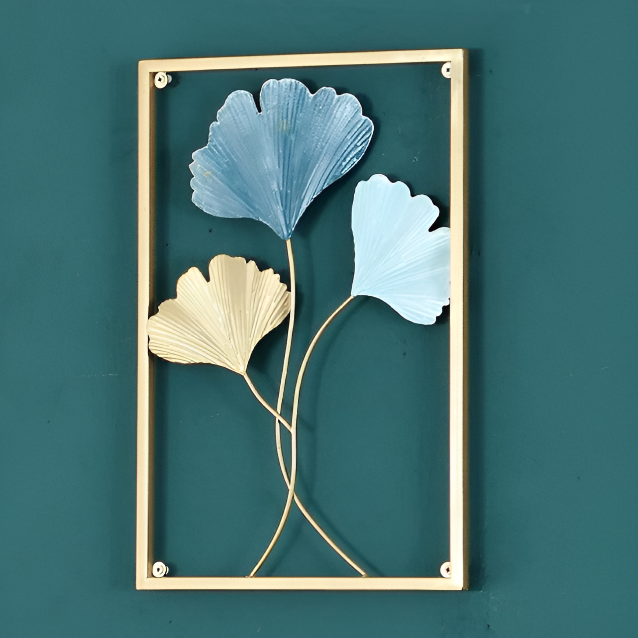 Leaf-Inspired Metal Wall Art for Home Decor 3