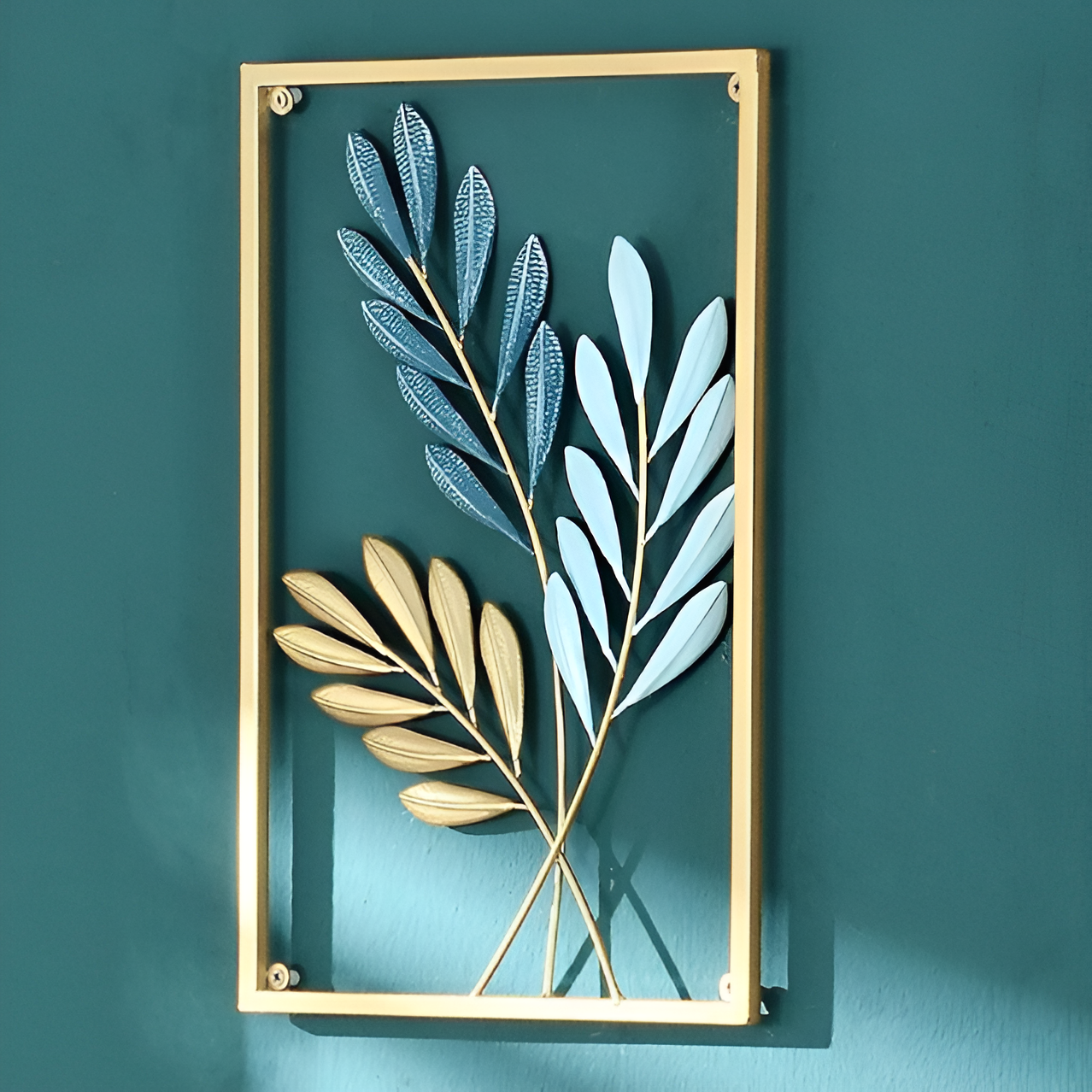 Leaf-Inspired Metal Wall Art for Home Decor 7
