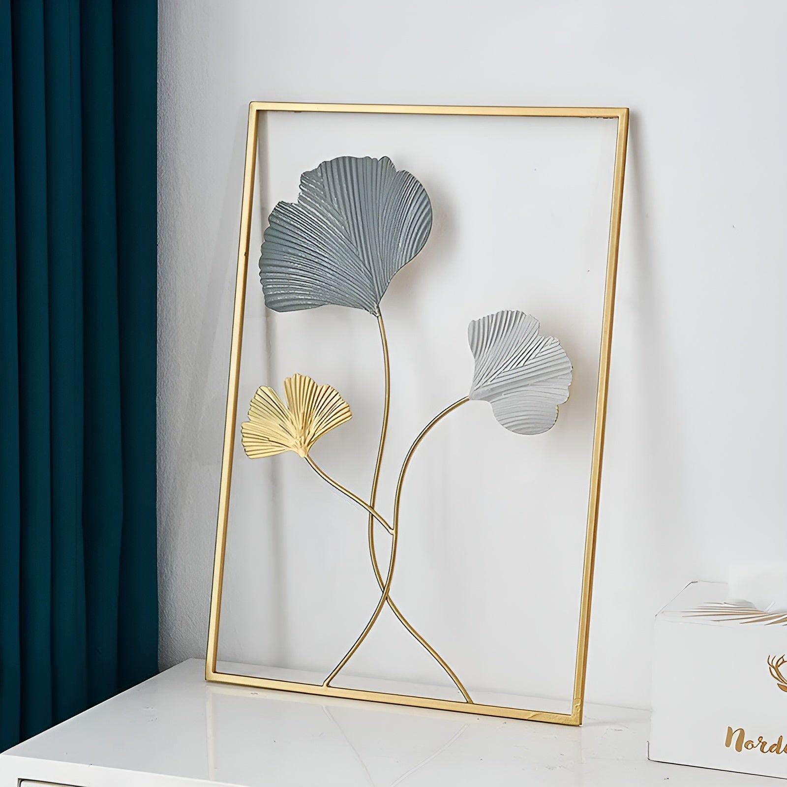 Leaf-Inspired Metal Wall Art for Home Decor 9