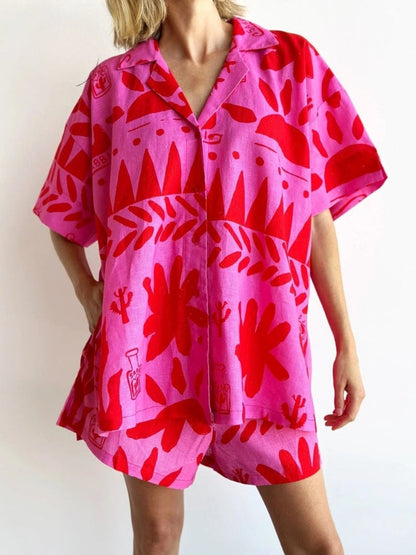 Women's Comfortable Lightweight Loungewear Set with Relaxed Fit