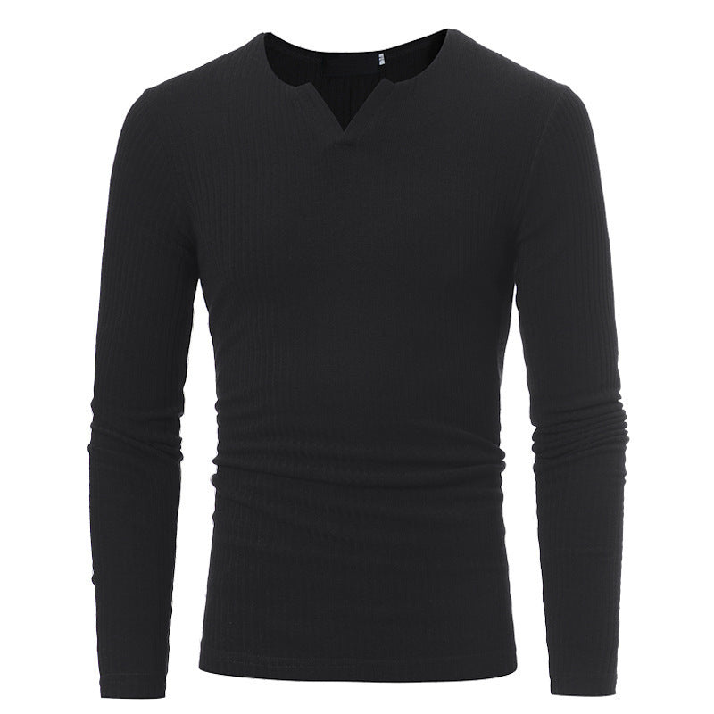 Men's Slim Fit V-Neck Knitted Jumper | Ideal for Winter