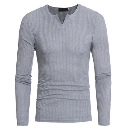 Men's Slim Fit V-Neck Knitted Jumper | Ideal for Winter