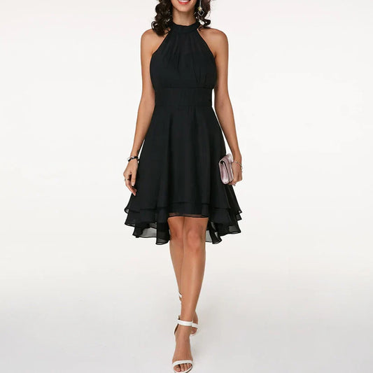 Women's Stylish High-Quality Dress with Charming Ruffles