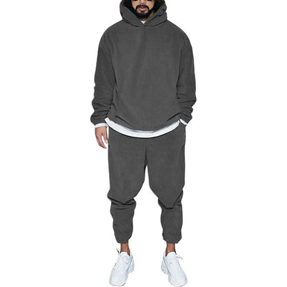 Men's Two-Piece Jogger Set with Hoodie