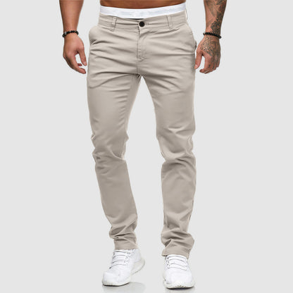 Men’s Straight Leg Solid Colour Trousers