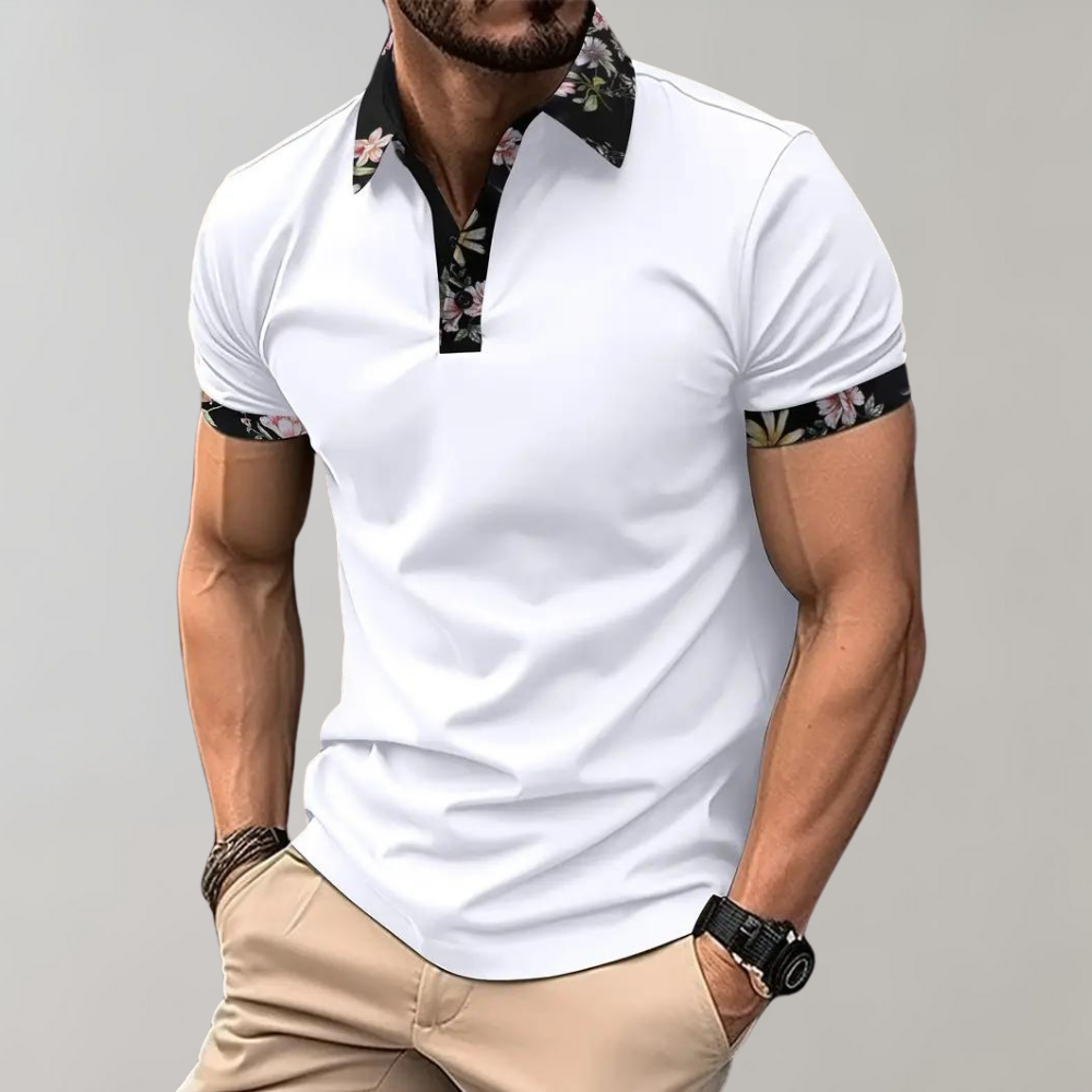 Men's Polo Shirt with Short Sleeves