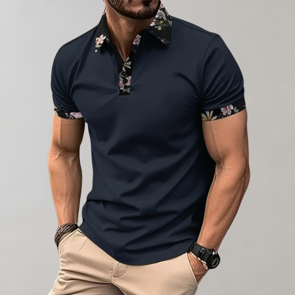 Men's Polo Shirt with Short Sleeves