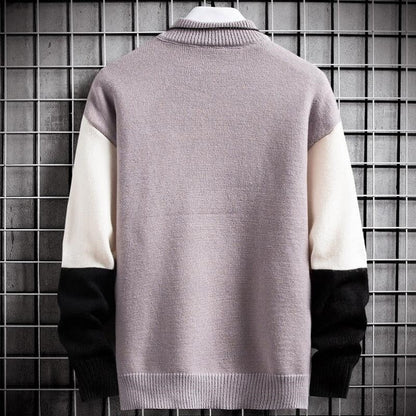 Men's Colorblock Long Sleeve Sweater
