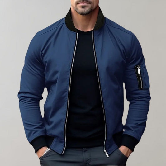 Men's Bomber Jacket with Pockets