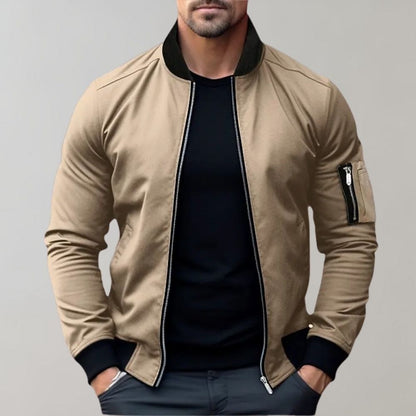 Men's Bomber Jacket with Pockets