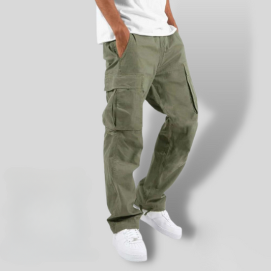 Men’s Cargo Pants with Elastic Waist