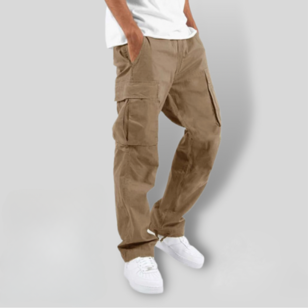 Men’s Cargo Pants with Elastic Waist