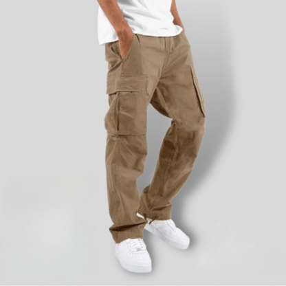 Men’s Cargo Pants with Elastic Waist