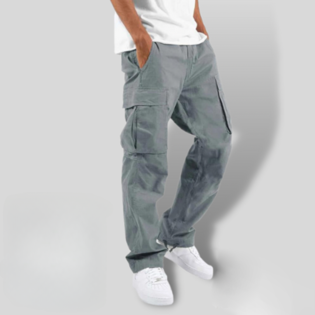 Men’s Cargo Pants with Elastic Waist