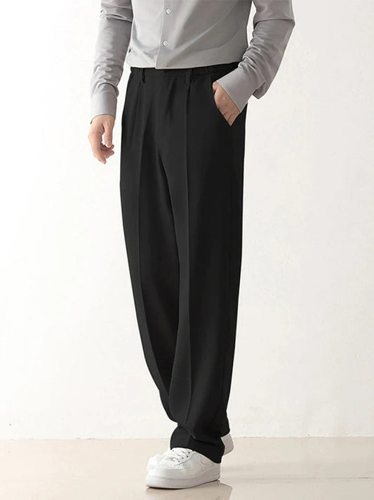Men's Trousers with Draped Detail