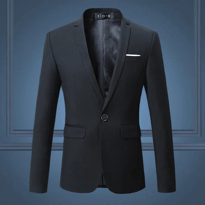 Men's Single Button Blazer