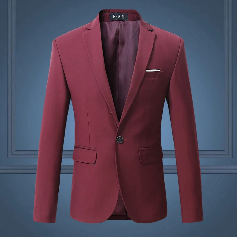 Men's Single Button Blazer