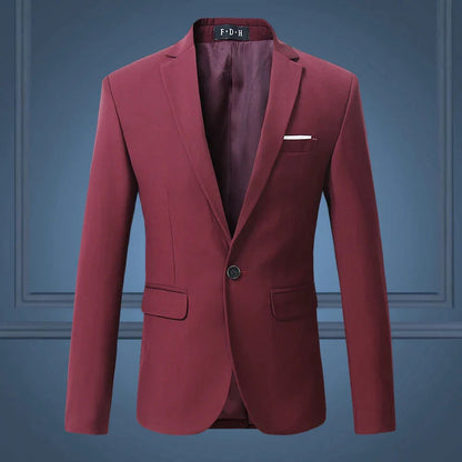 Men's Single Button Blazer