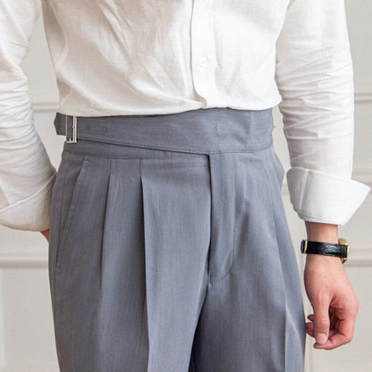 Men's Pleated Trousers