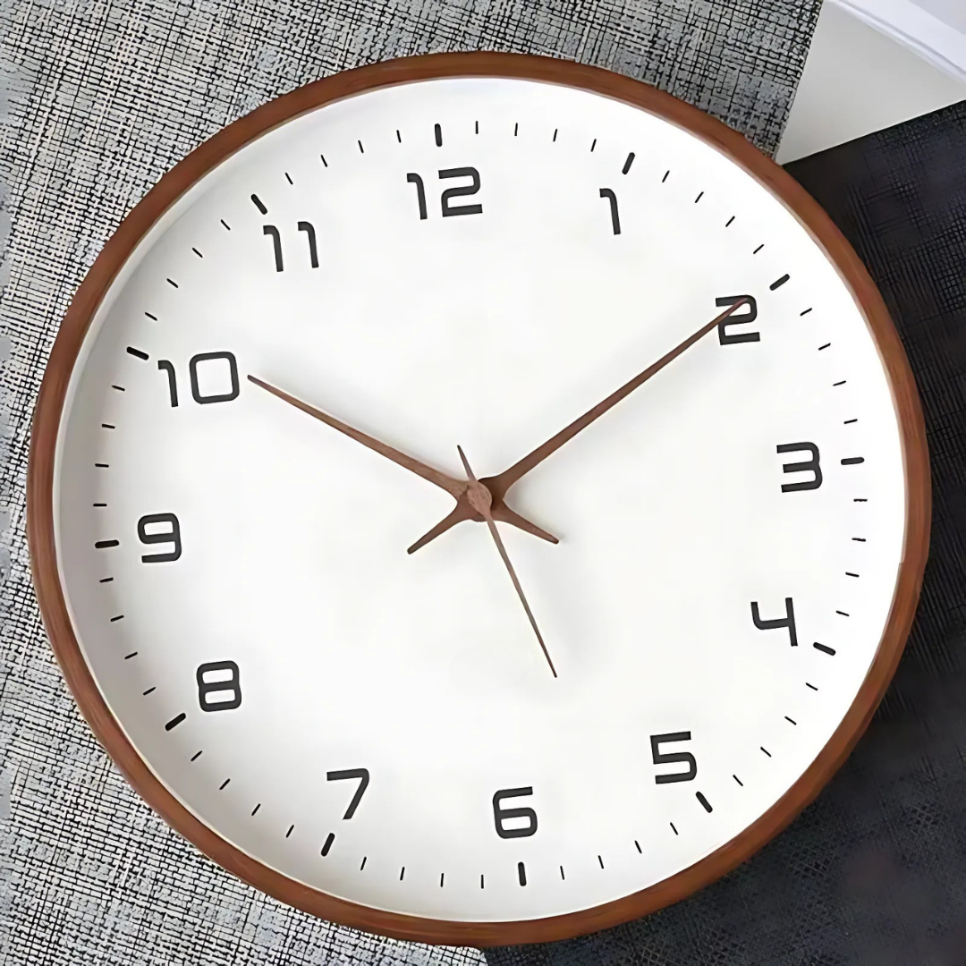 Minimalist Wooden Wall Clock for Indoor Use 0